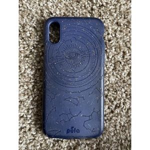 iPhone XS Blue Pela Biodegradable Case